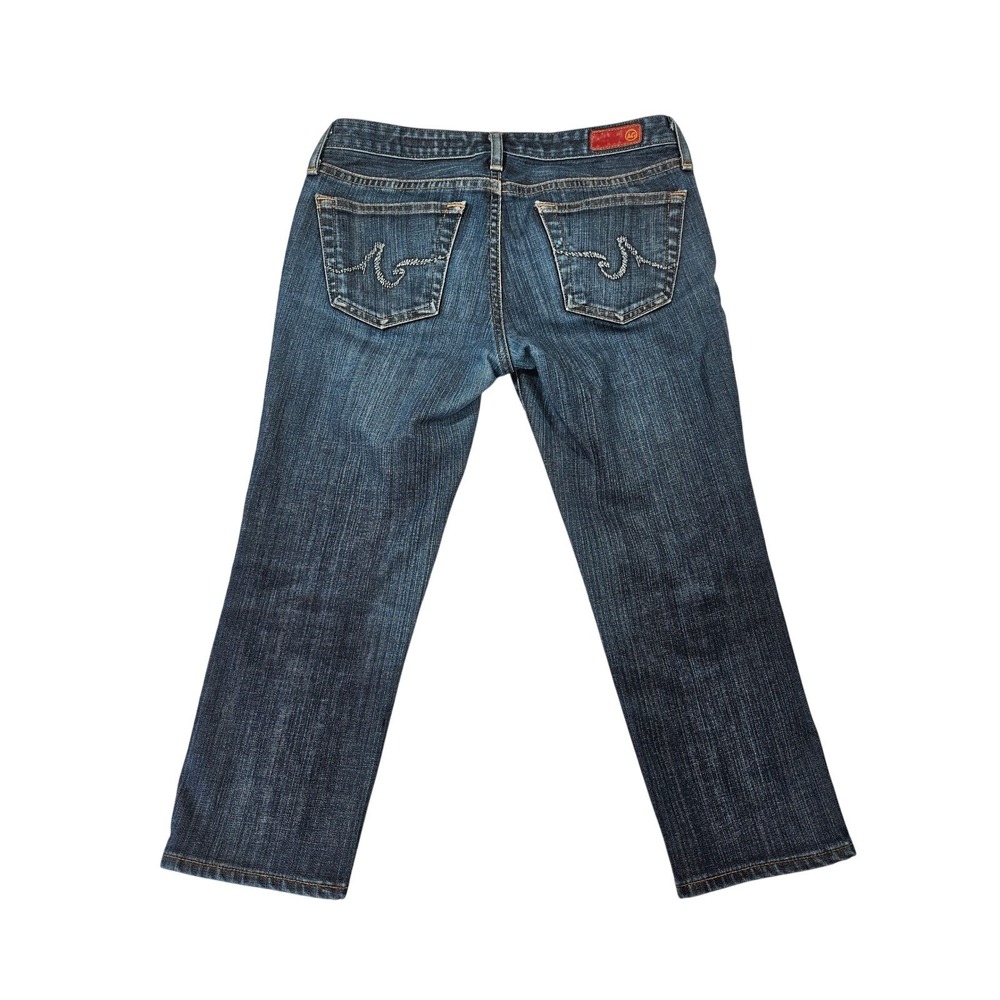 AG Adriano Goldschmied The Crop Jeans Size 28R Made in USA Stretch Straight Leg